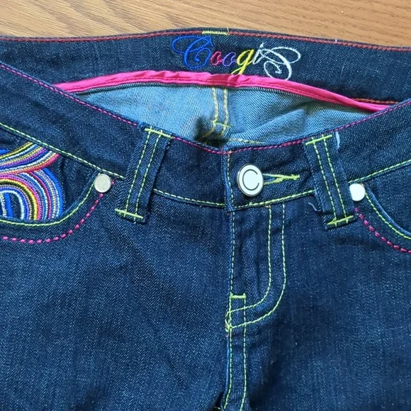Y2K COOGI Boot Cut Jeans Size 3/4 in seam 33 and 1/2 - Picture 5 of 14